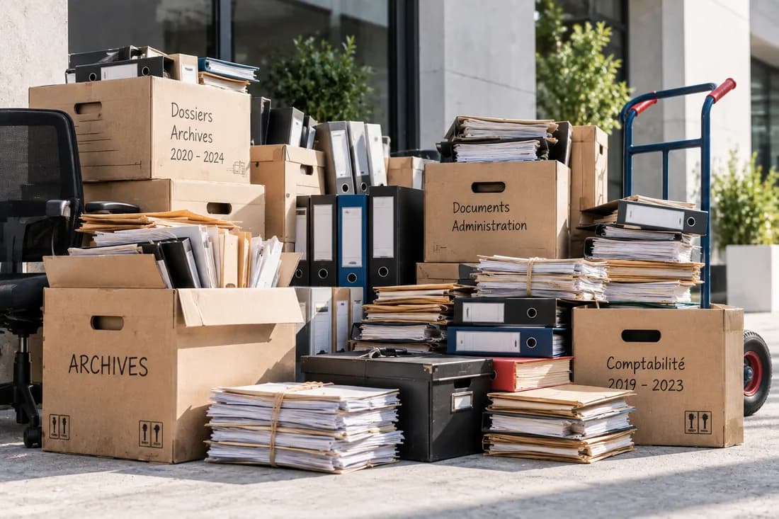 Papiers et boîtes d’archives
