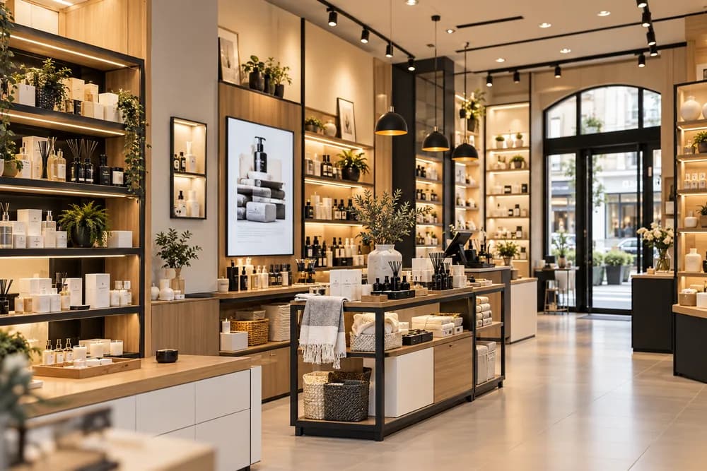 Intérieur d’un commerce professionnel