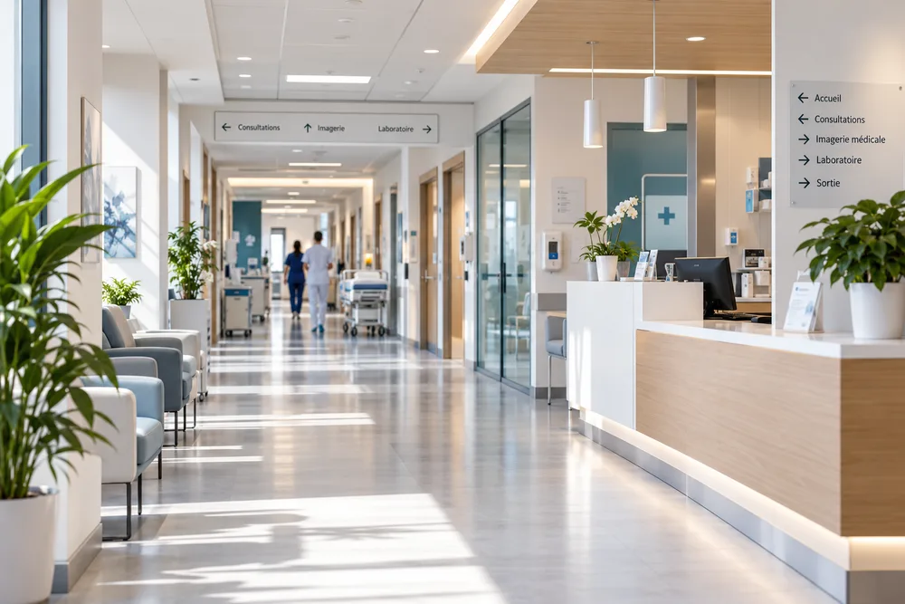 Couloir d’un établissement de santé